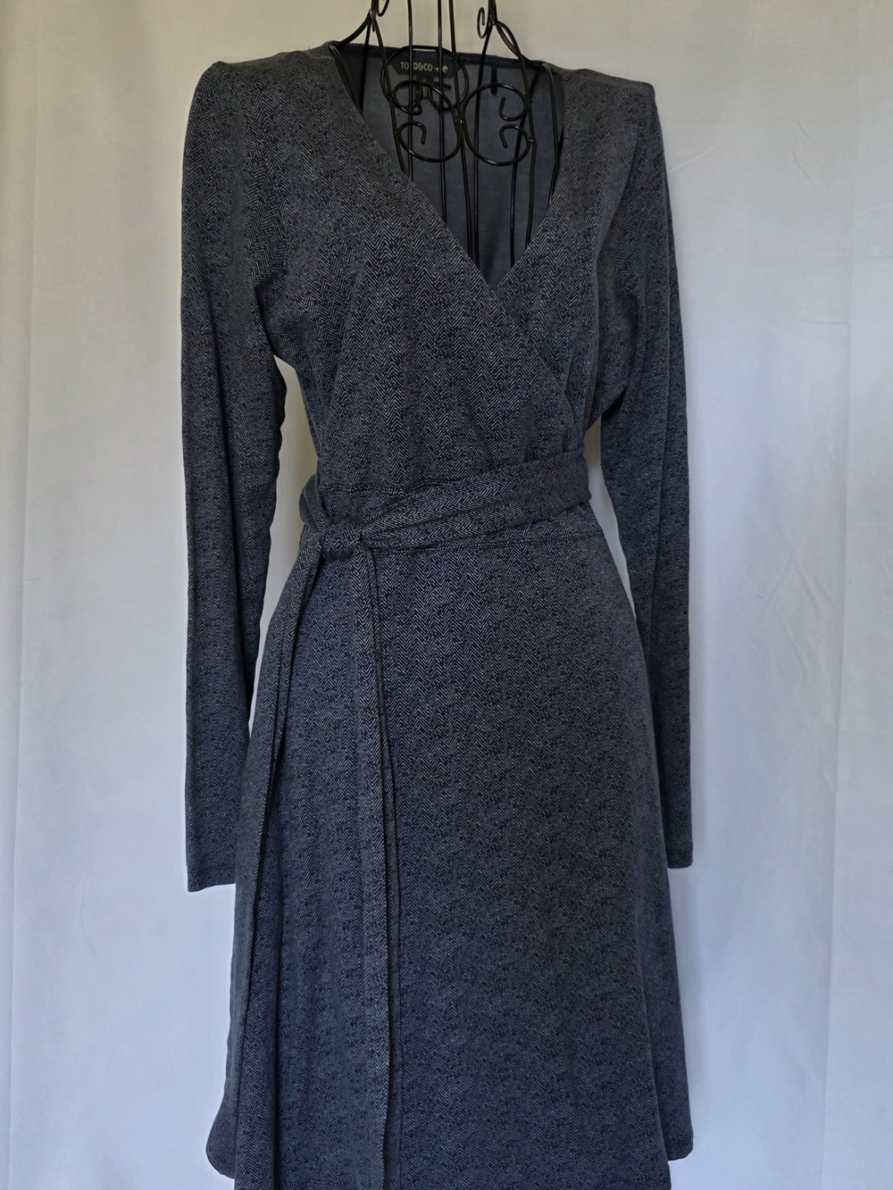 Toad&Co Navy Herringbone Dress